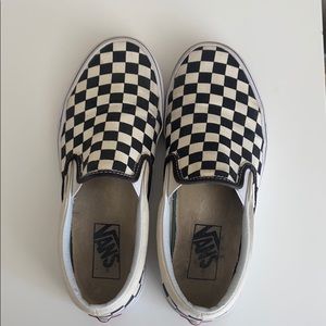 Checkered Slip on Vans